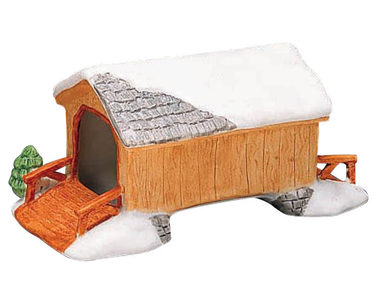 Light Brown Covered Bridge