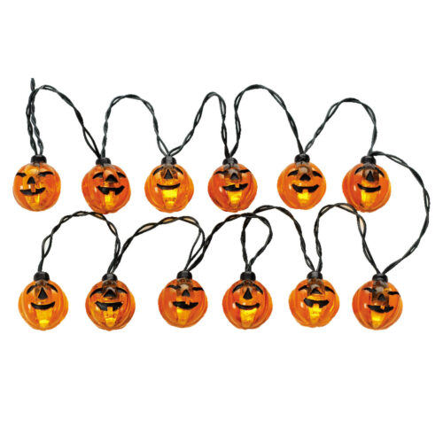 12 Lighted Pumpkin Garland String