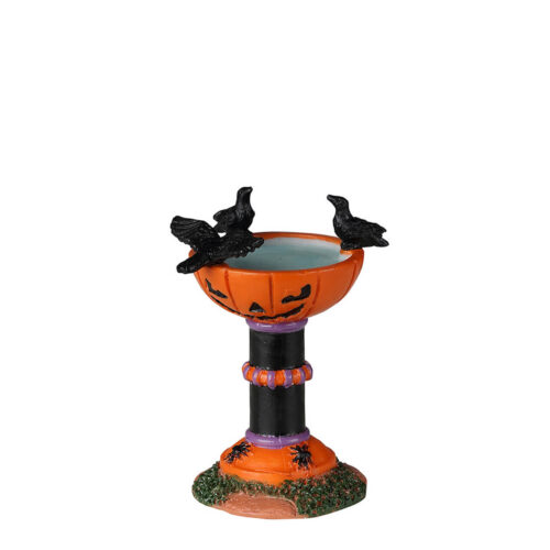 Jack-O-Lantern Birdbath