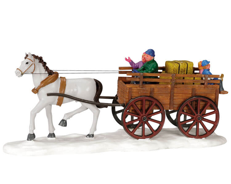 Winter Hay Wagon