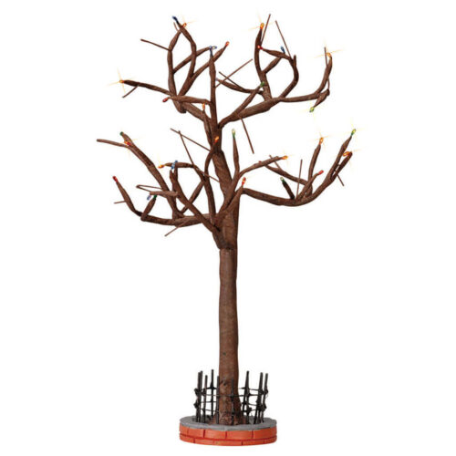 Lighted Hickory Tree