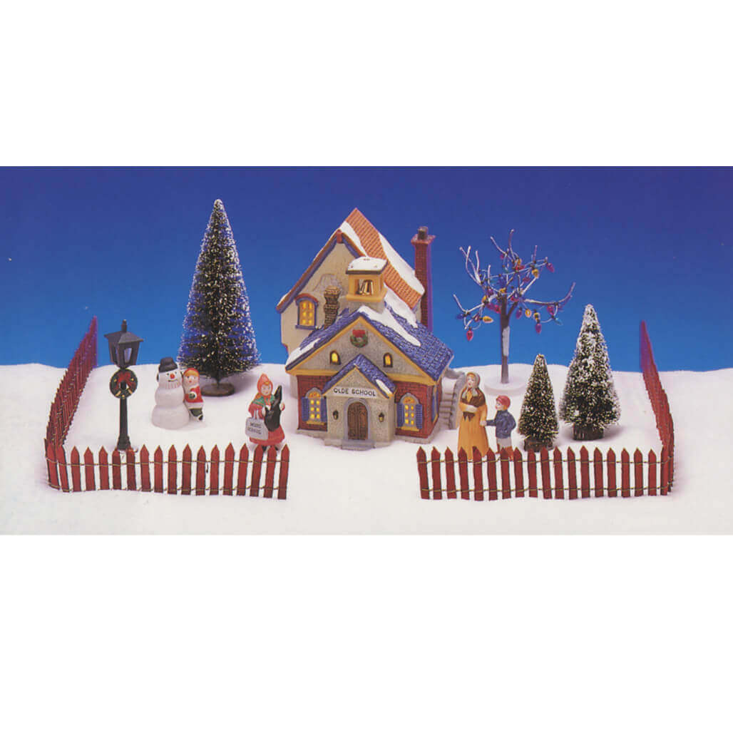 13Pc Lighted Village Set