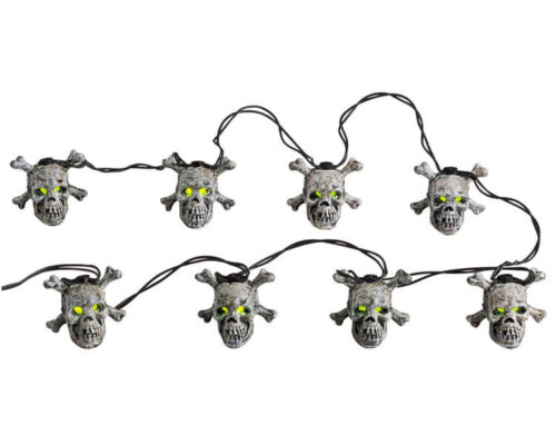 8 Lighted Skull String