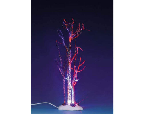 Lighted Glazed HickoryCrystal Blue