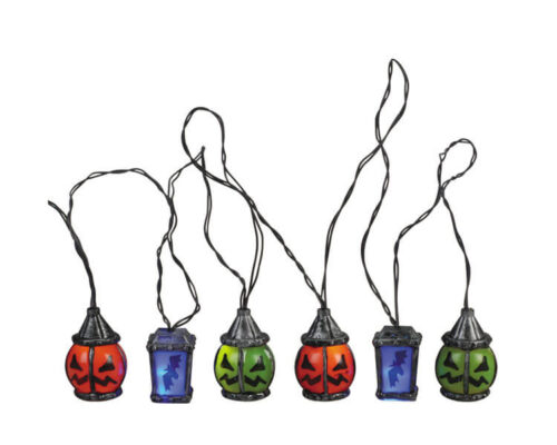 6 Lighted Spooky Lantern