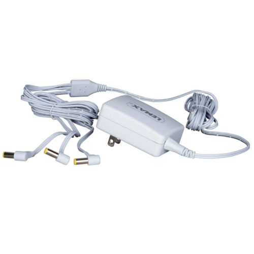 4.5V 3-Output Adapter White Fixed EU Plug