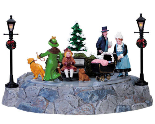 Nanny Strolls In The Children's Park