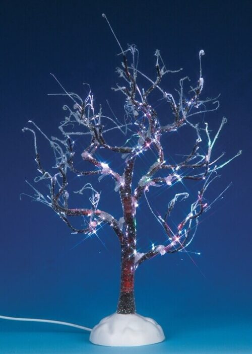 9 Lighted Ice Glazed Tree