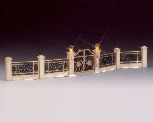 Lighted Victorian Gated Fence