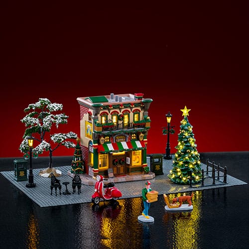 mariopizza Lemax Collection Marios Pizzeria Bistro Set